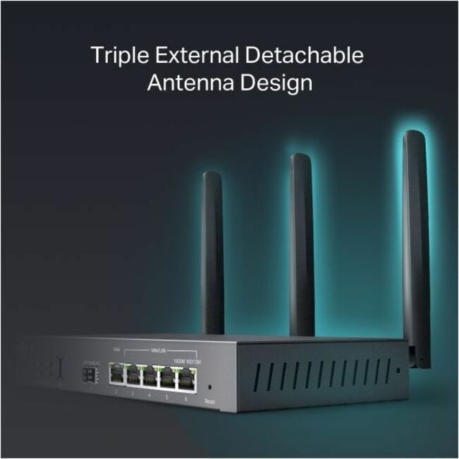TP Omada AX3000 WF6 Gig VPN Rtr, 5 GHz, ER706W, Ethernet, Wireless Router