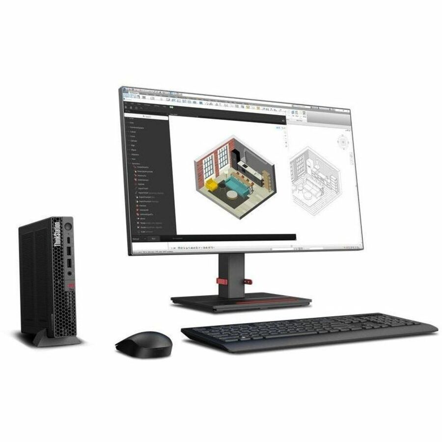 Lenovo ThinkStation P3 30H0004BUS Workstation - 1 Core i5 13th Gen i5-13500 - vPro Technology - 16 GB - 512 GB SSD - Tiny - Black