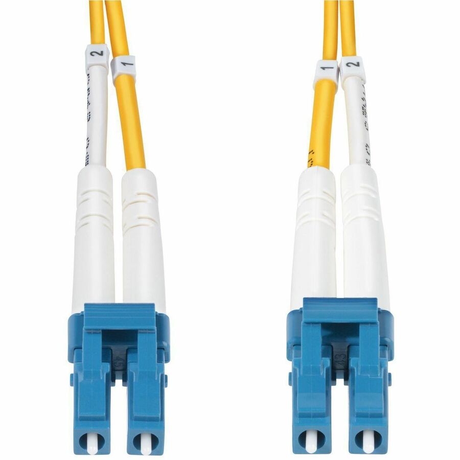 StarTech.com 40m (131ft) LC to LC (UPC) OS2 Single Mode Duplex Fiber Optic Cable, 9/125, 100G, Low Insertion Loss, LSZH Fiber Jumper Cord