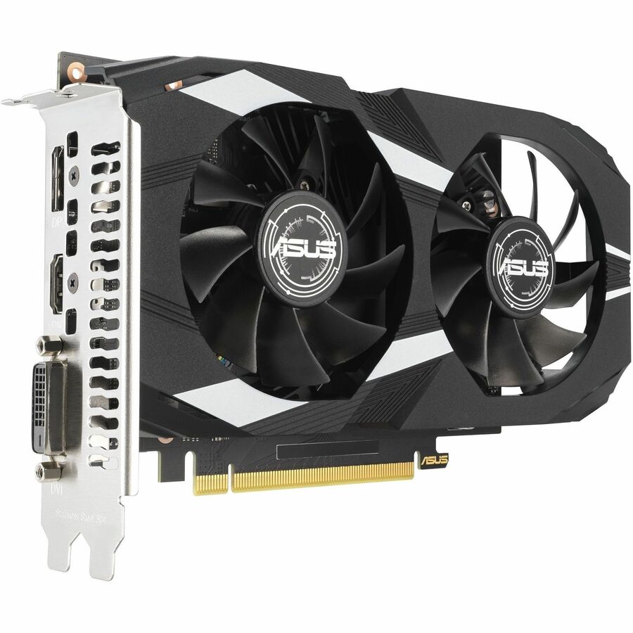 ASUS Dual NVIDIA GeForce RTX 3050 6GB OC Edition Gaming Graphics Card - PCIe 4.0, 6GB GDDR6 Memory, HDMI 2.1, DisplayPort 1.4a, 2-slot Design, Axial-tech