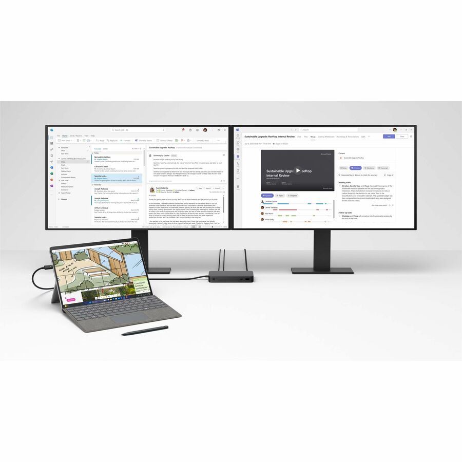 Microsoft Surface Pro 10 Tablet - 13" - vPro Technology - 32 GB - 1 TB SSD - Platinum