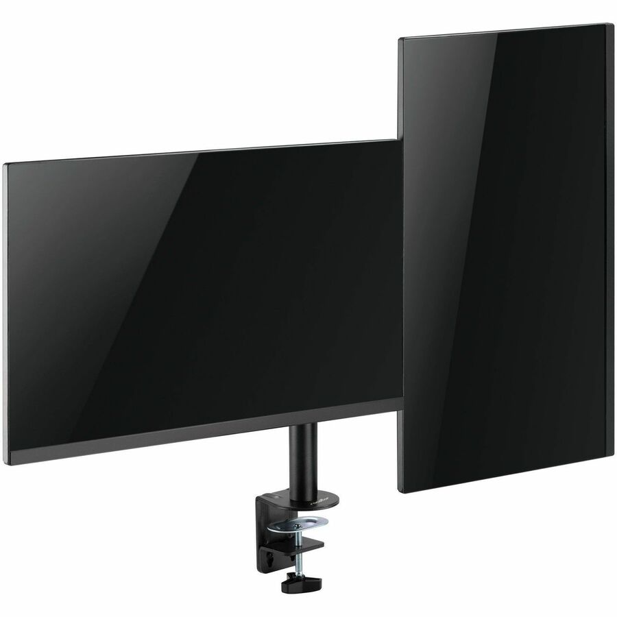 Rocstor ErgoReach Desk Mount for Monitor, Display - Black - Landscape/Portrait
