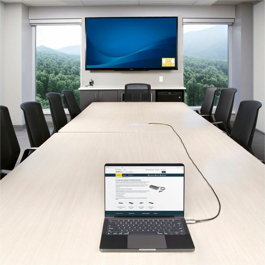 StarTech Active Optical HDMI 2.1 Cable, 1 x HDMI 2.1 Digital Audio/Video - Male, 100 ft, Black