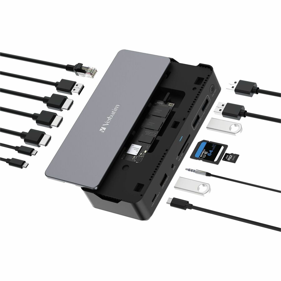 Verbatim USB-C ™Pro Docking Station 15-in-1 - SSD Enclosure