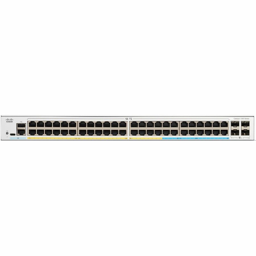 Cisco Catalyst 1300 16-port 2.5GE, 32-port GE, PoE, 4x10G SFP+, Ethernet, 48 m, C130048MGP4X