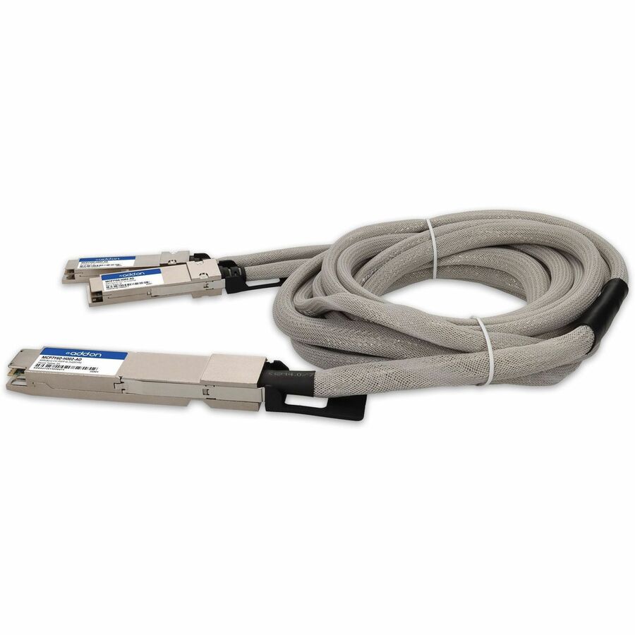 AddOn Mellanox MCP7Y60-H002 Compatible 400GBase-CU OSFP to 2xQSFP56 Direct Attach Cable (Passive Twinax, 2m)