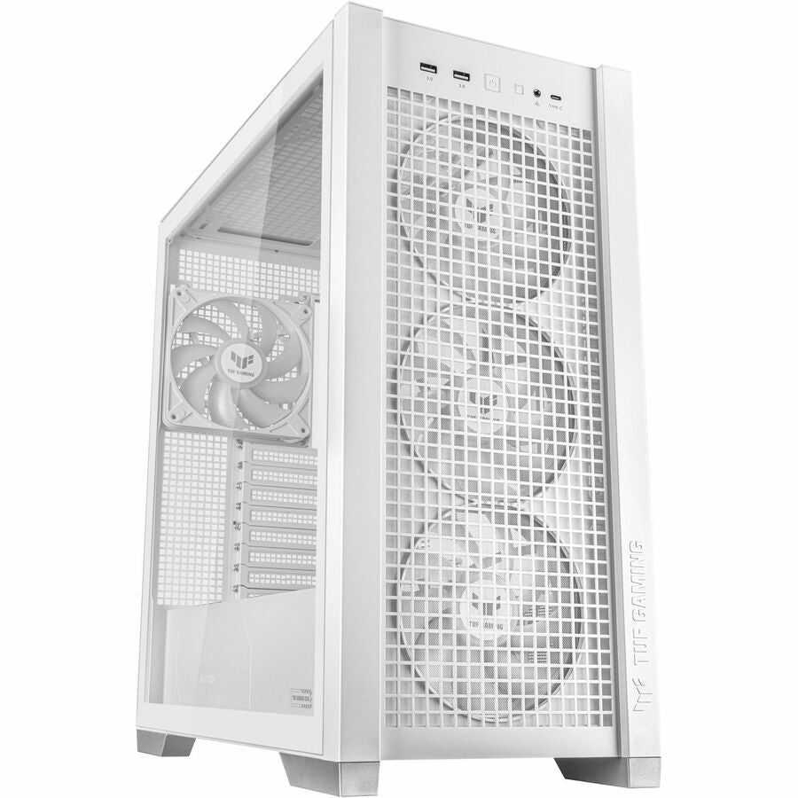 TUF Gaming GT302 ARGB, 1 x USB 3.2 Gen 2x2 Type C, 16.02", White