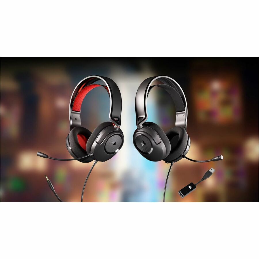 Corsair HS35 v2 Multiplatform Gaming Headset - Red