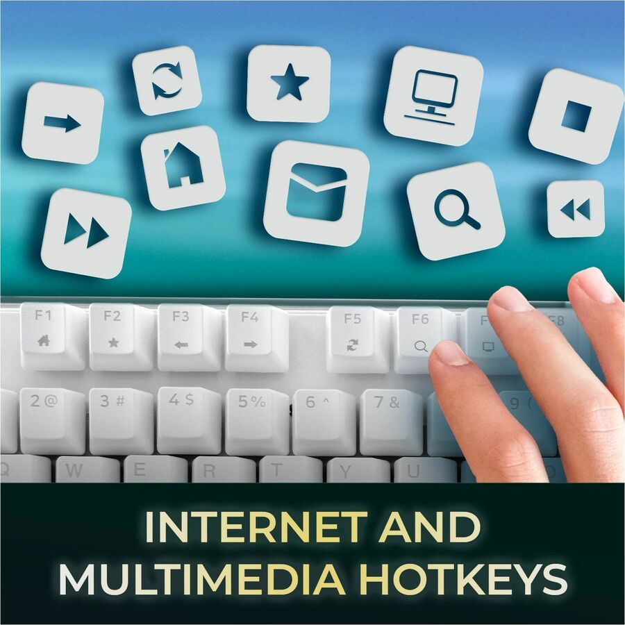 Adesso Multi-OS Illuminated Mechanical Keyboard With CoPilot AI Hotkey