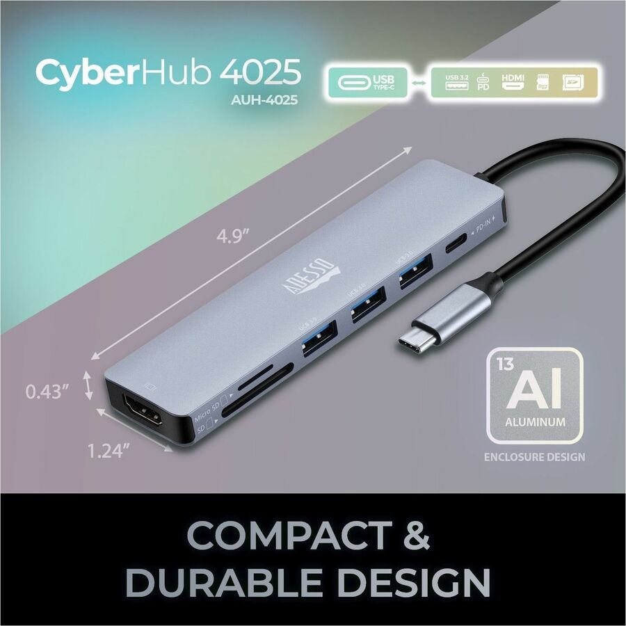 USB C 7 in 1 Docking Station