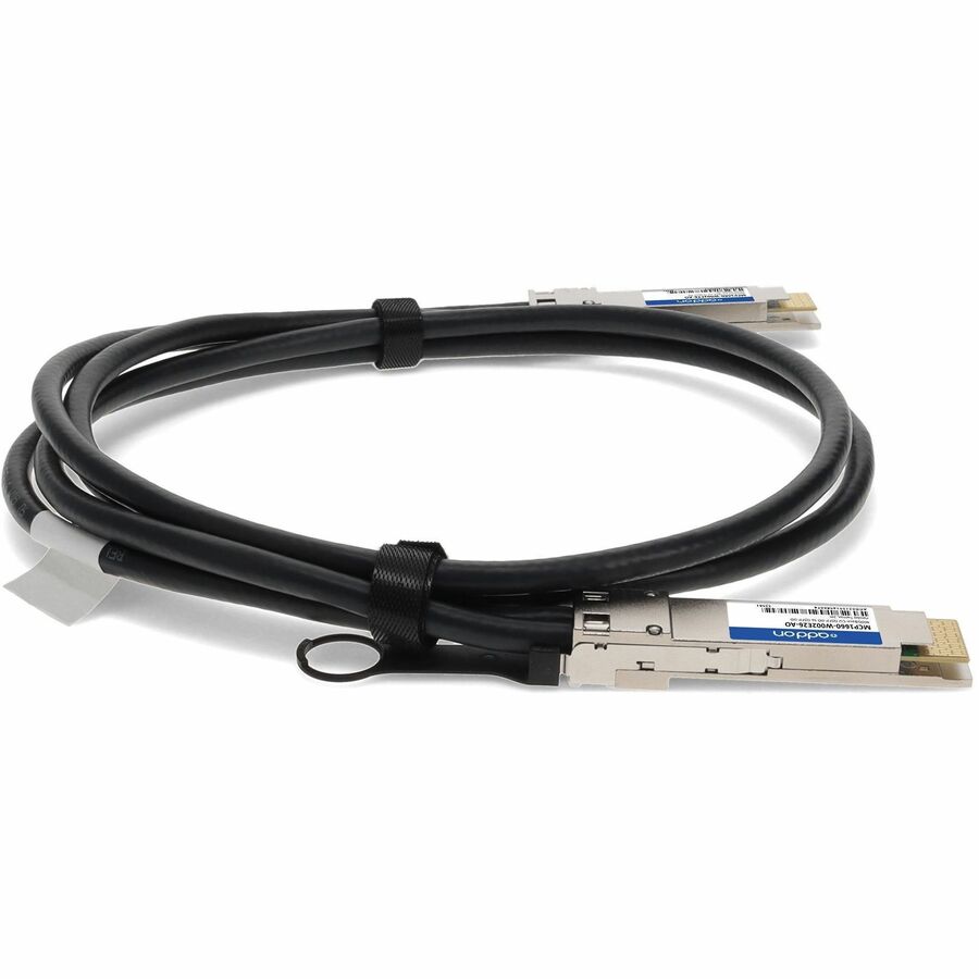 Mellanox MCP1660-W002E26 Compatible TAA 400GBase-CU QSFP-DD to QSFP-DD Direct Attach Cable (Passive Twinax, 2m)