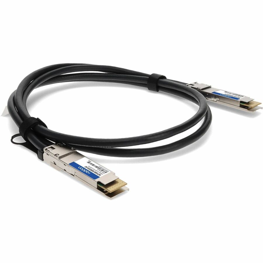 Mellanox MCP1660-W002E26 Compatible TAA 400GBase-CU QSFP-DD to QSFP-DD Direct Attach Cable (Passive Twinax, 2m)
