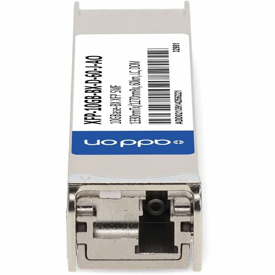 AddOn Juniper Networks Compatible TAA 10GBase-BX XFP Transceiver (SMF, 1330nmTx/1270nmRx, 60km, LC, DOM)