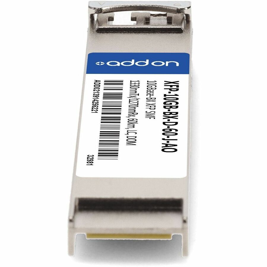 AddOn Juniper Networks Compatible TAA 10GBase-BX XFP Transceiver (SMF, 1330nmTx/1270nmRx, 60km, LC, DOM)