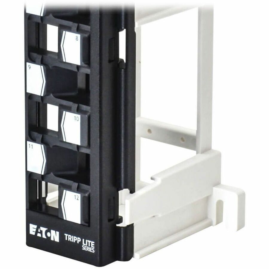 Eaton Tripp Lite Series 12-Port Wall-Mount Patch Panel for UTP Keystone Jacks, Offset Ports, TAA