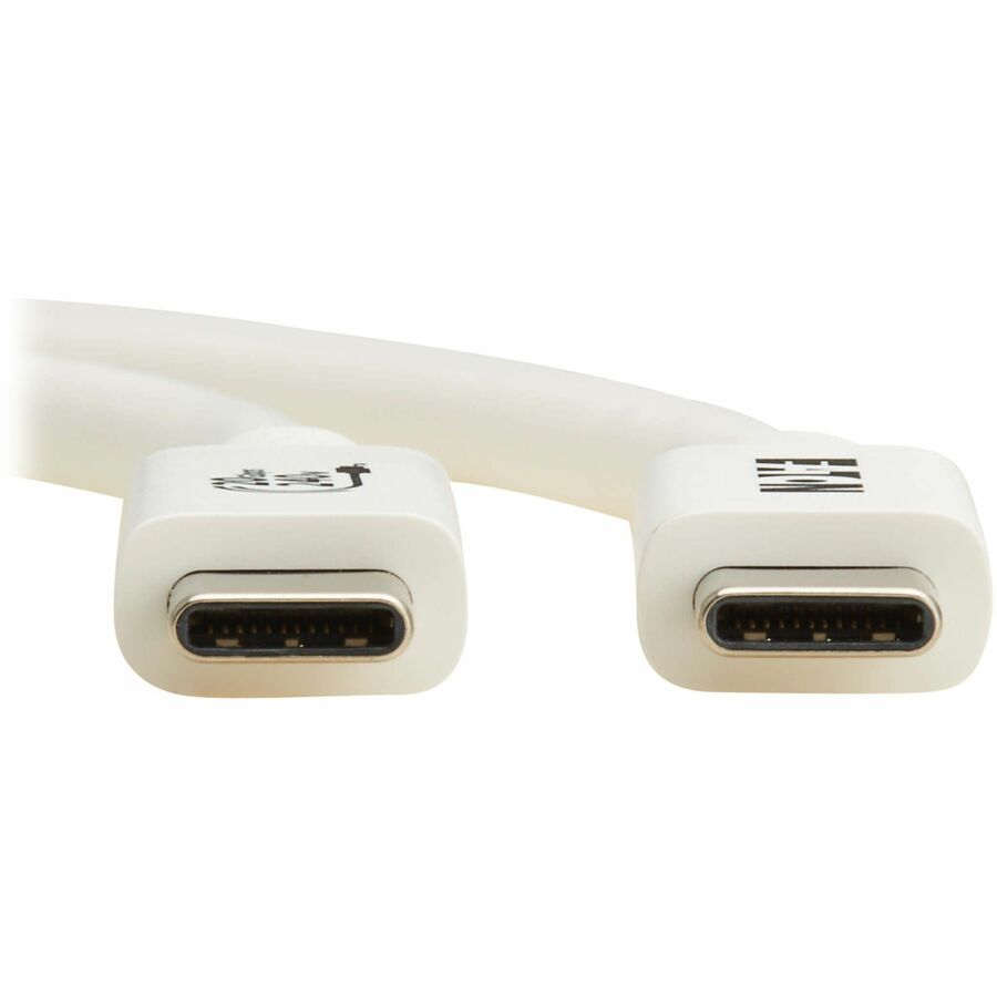 Eaton Tripp Lite Series USB4 20Gbps Cable (M/M) - USB-C, 4K 60 Hz, 240W PD Charging, White, 2 m (6.6 ft.)