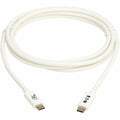 Eaton Tripp Lite Series USB4 20Gbps Cable (M/M) - USB-C, 4K 60 Hz, 240W PD Charging, White, 2 m (6.6 ft.)