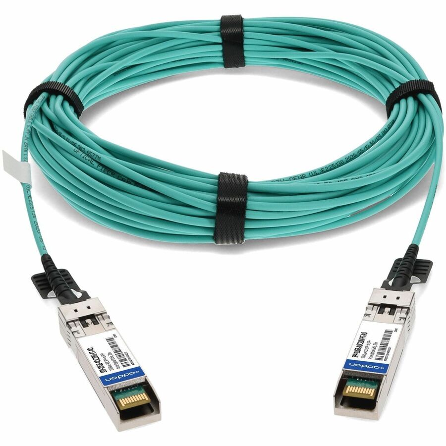 AddOn Fortinet Compatible TAA 10GBase-AOC SFP+ Active Optical Cable (850nm, MMF, 20m)