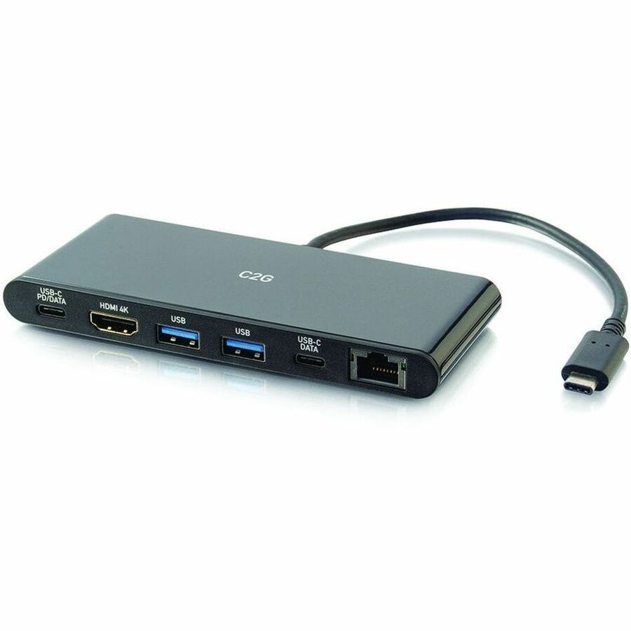Legrand C2G USB-C 6-in-1 Mini Docking Station Bundle for Laptops