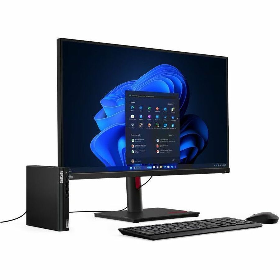 Lenovo ThinkCentre M75q Gen 5 12RQ000JUS Desktop Computer - AMD Ryzen 7 PRO 8700GE - 8 GB - 256 GB SSD - Tiny - Black