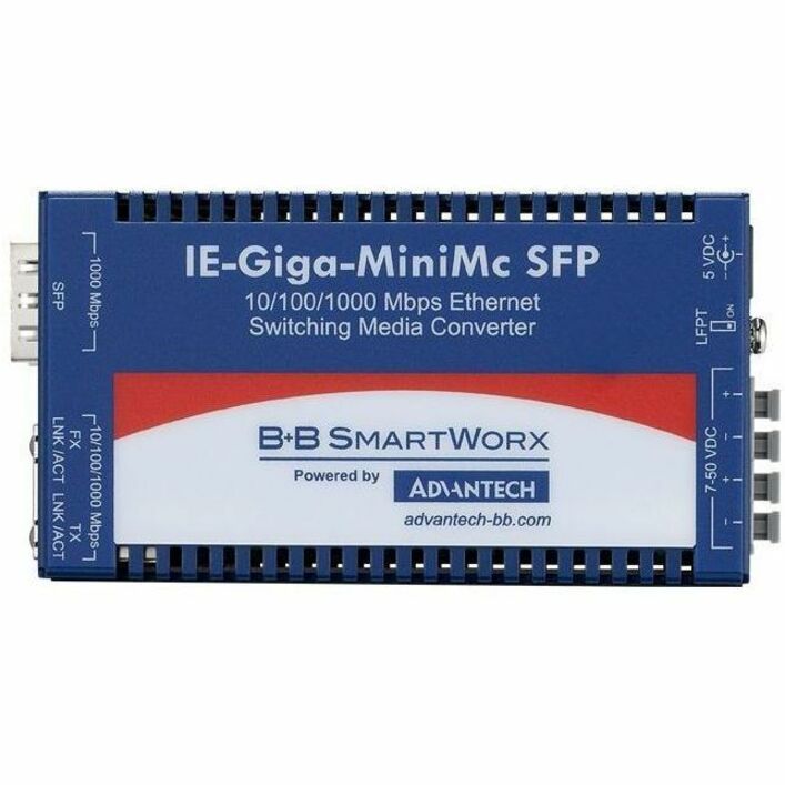 Advantech 10/100/1000Mbps Miniature Media Converter