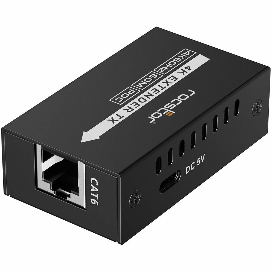 ROCSTOR Experience seamless ultra-high-definition video with the Rocstor TrueReach Extender over Ethernet Cable 4K@60Hz HDMI - 197 feet, 0.59 in, CAT6, 1080i, Black, Wired