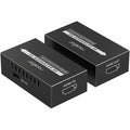 ROCSTOR Experience seamless ultra-high-definition video with the Rocstor TrueReach Extender over Ethernet Cable 4K@60Hz HDMI - 197 feet, 0.59 in, CAT6, 1080i, Black, Wired