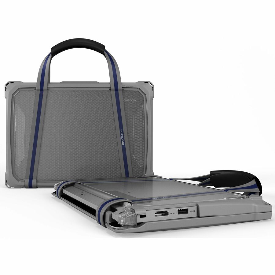 Extreme ShellF3 Slide Case for Lenovo 100e G4 Chromebook 11 ver 83G8 83G9 only Gray/Clear