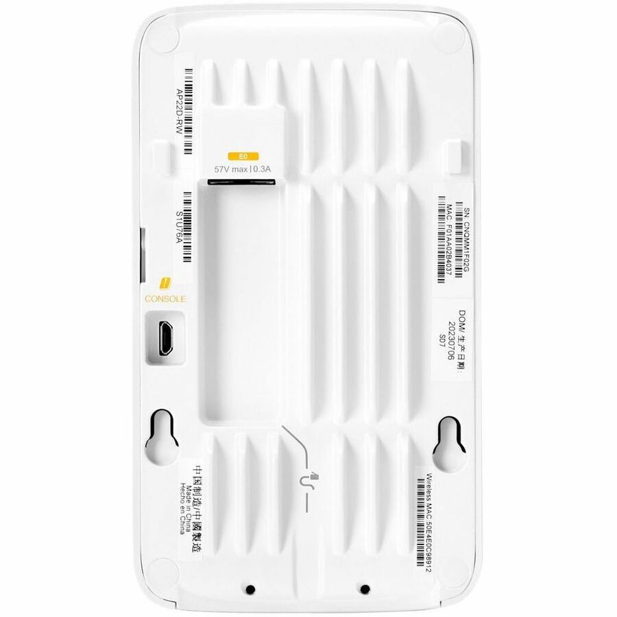 Aruba Instant On AP22D IEEE 802.11ax 1.70 Gbit/s Wireless Access Point - Indoor - White