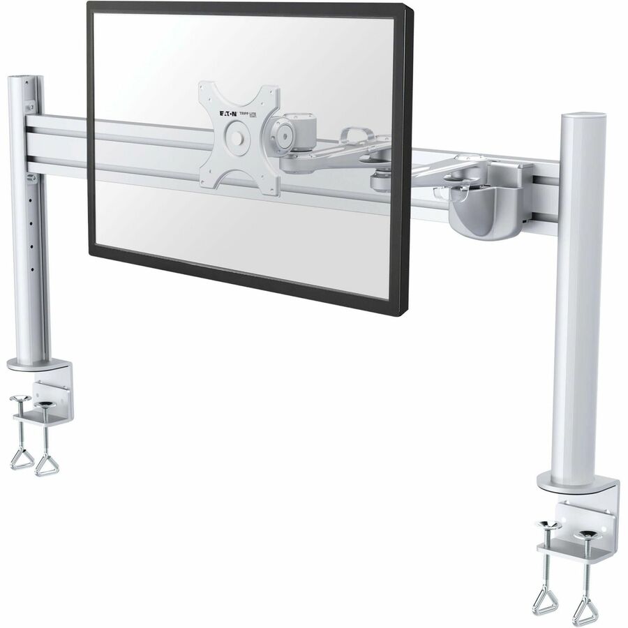 Eaton Tripp Lite Series Dual-Extension Monitor Mount for Slat Wall System, 13" to 32" Displays, TAA