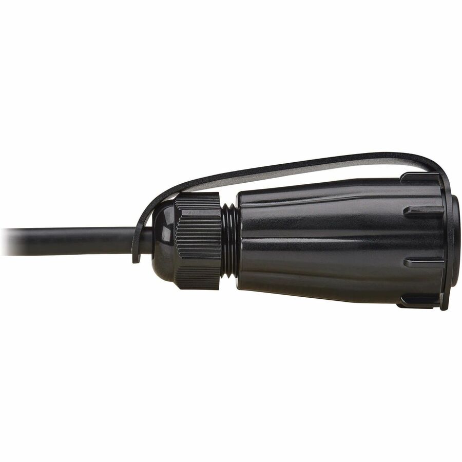 Eaton Tripp Lite Series Rigid Industrial RF Coaxial Cable (M/M) - IP68, BNC Connectors, 10 ft. (3.1 m), Black