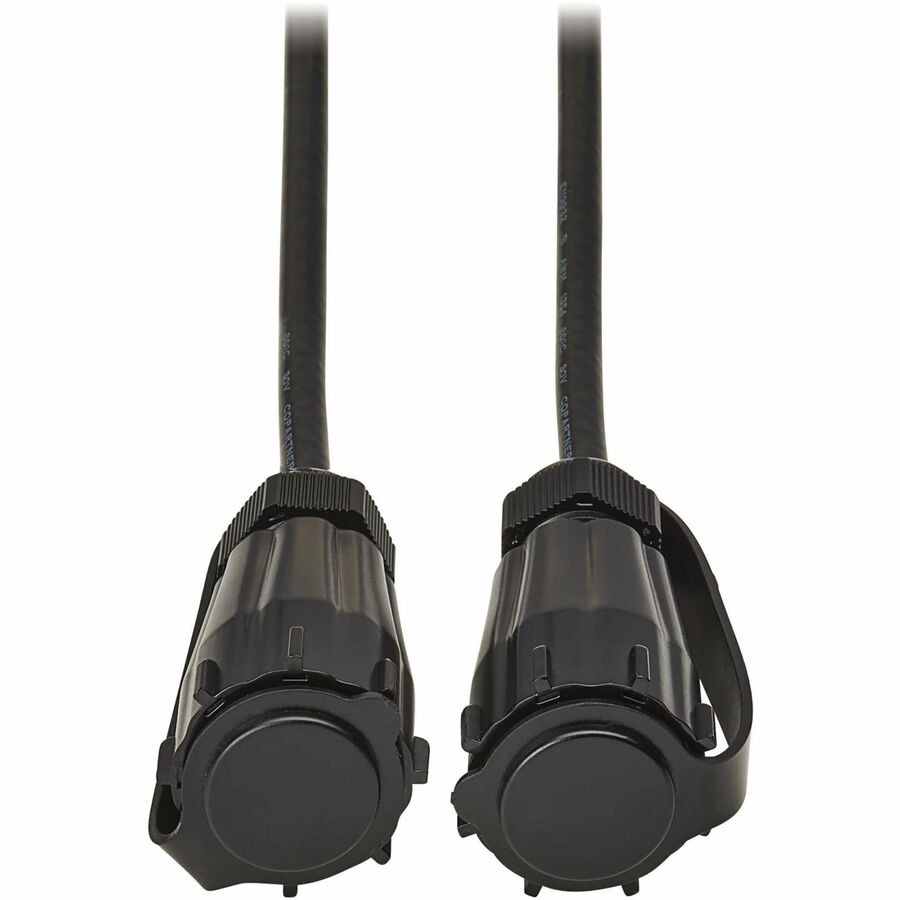 Eaton Tripp Lite Series Rigid Industrial RF Coaxial Cable (M/M) - IP68, BNC Connectors, 10 ft. (3.1 m), Black