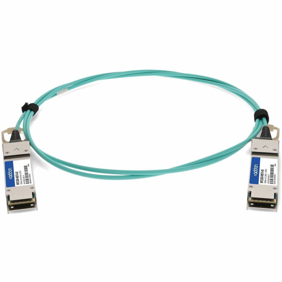 AddOn Mellanox MFS1S00-H007V Compatible TAA 200GBase-AOC QSFP56 Infiniband HDR Active Optical Cable (850nm, MMF, 7m)
