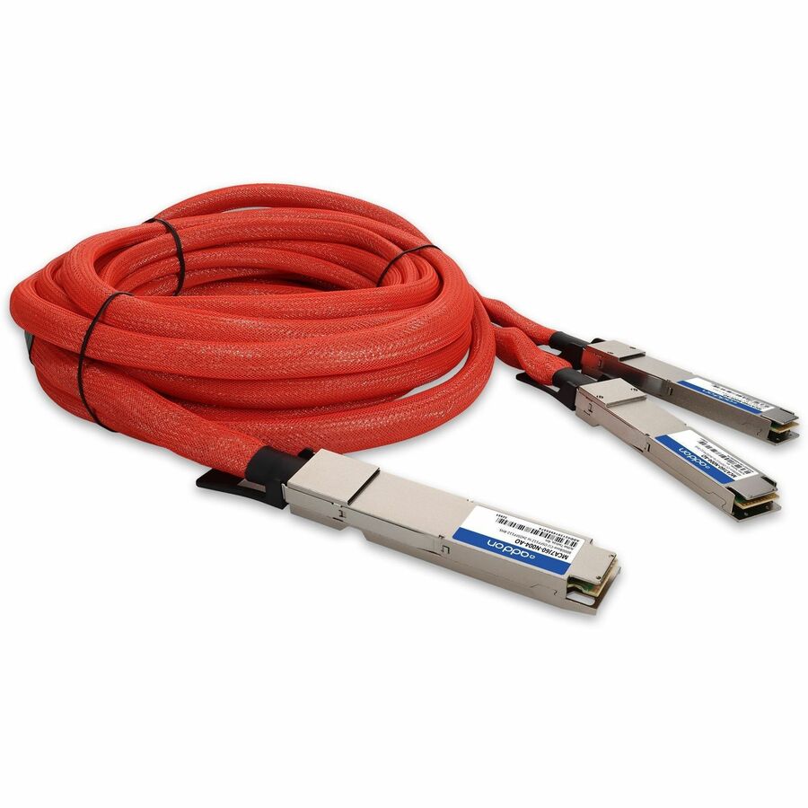 AddOn Mellanox MCA7J60-N004 Compatible TAA 800GBase-CU OSFP112 to 2xOSFP112-RHS Direct Attach Cable (Active Twinax, 4m, Infiniband)