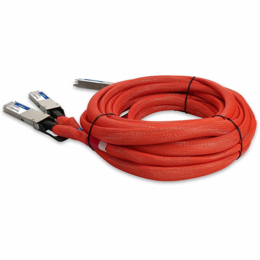 AddOn Mellanox MCA7J60-N004 Compatible TAA 800GBase-CU OSFP112 to 2xOSFP112-RHS Direct Attach Cable (Active Twinax, 4m, Infiniband)