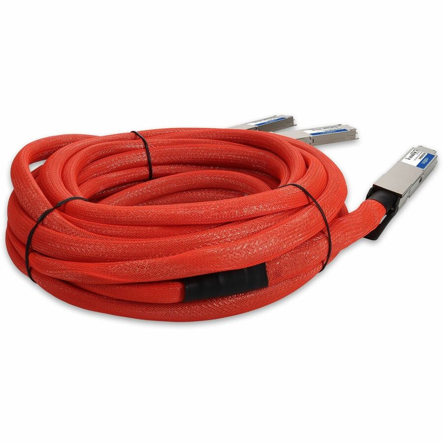 AddOn Mellanox MCA7J60-N004 Compatible TAA 800GBase-CU OSFP112 to 2xOSFP112-RHS Direct Attach Cable (Active Twinax, 4m, Infiniband)