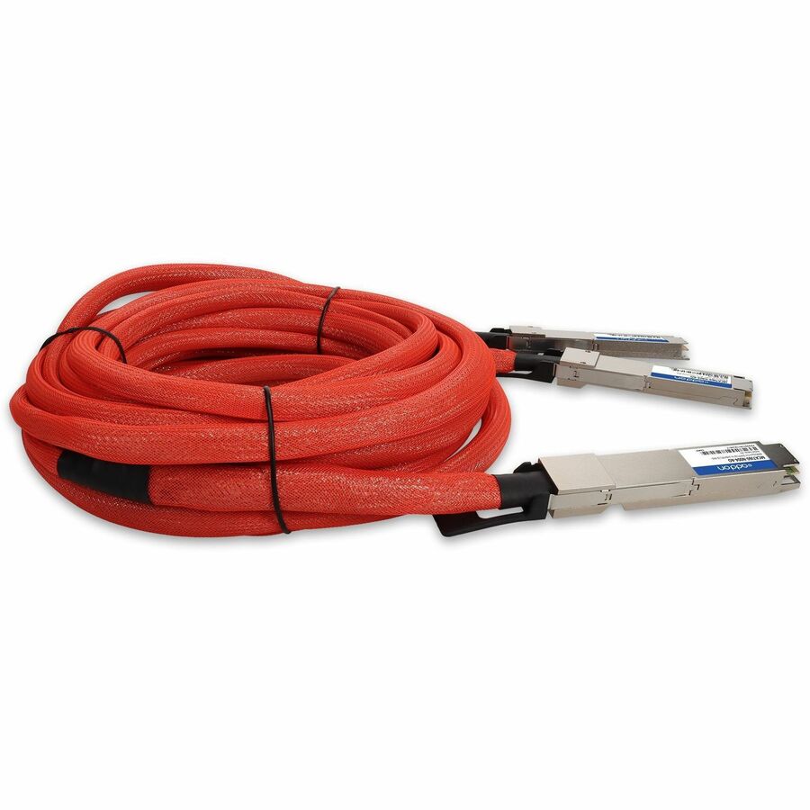 AddOn Mellanox MCA7J60-N004 Compatible TAA 800GBase-CU OSFP112 to 2xOSFP112-RHS Direct Attach Cable (Active Twinax, 4m, Infiniband)