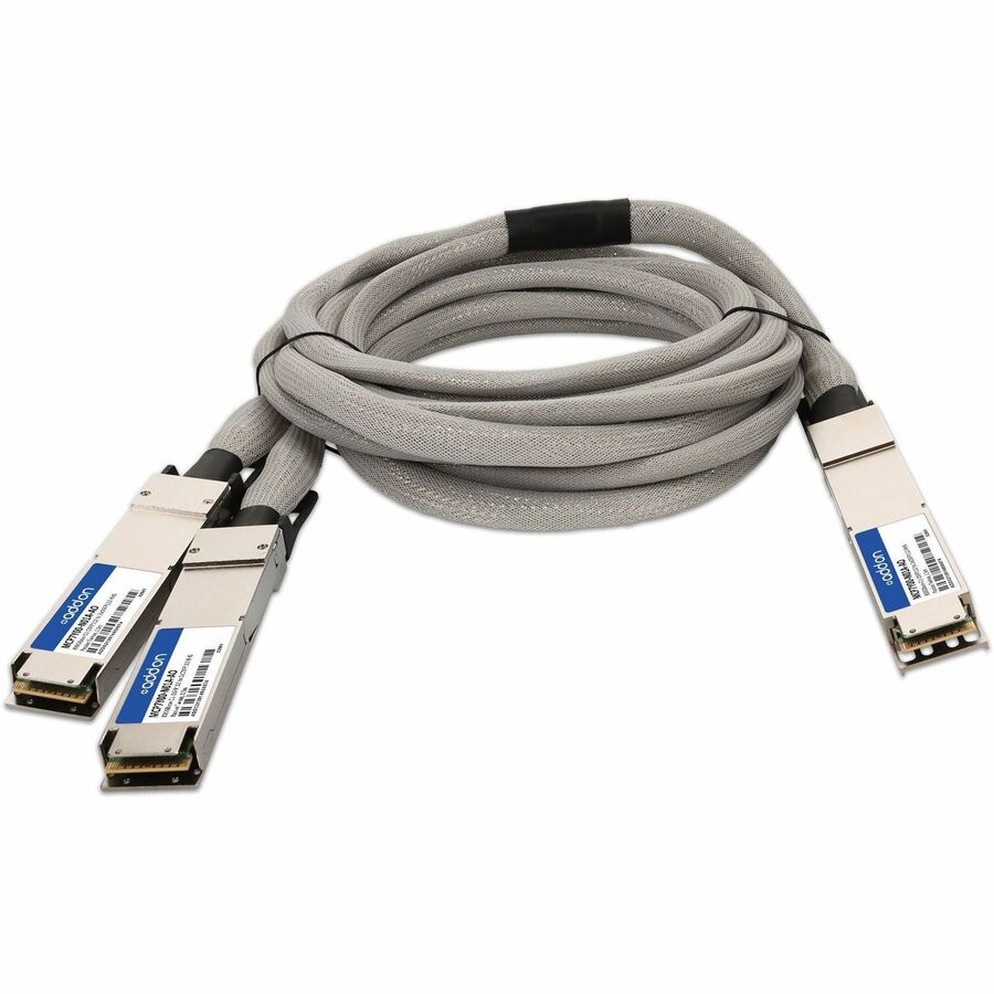 Mellanox MCP7Y00-N01A Compatible TAA 800GBase-CU OSFP112 to 2xOSFP112-RHS Direct Attach Cable (Passive Twinax, 1.5m, Infiniband)