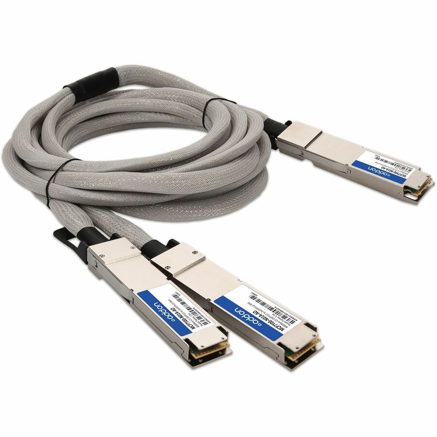 Mellanox MCP7Y00-N01A Compatible TAA 800GBase-CU OSFP112 to 2xOSFP112-RHS Direct Attach Cable (Passive Twinax, 1.5m, Infiniband)