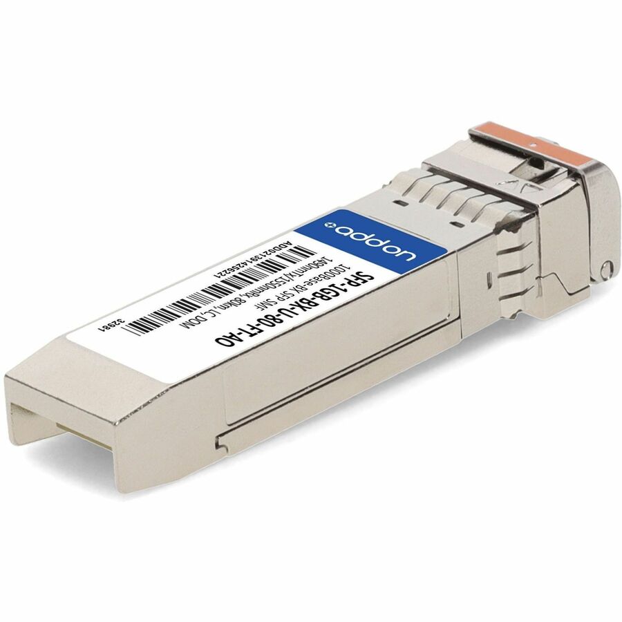 AddOn Fortinet Compatible TAA 1000Base-BX SFP Transceiver (SMF, 1490nmTx/1550nmRx, 80km, LC, DOM)