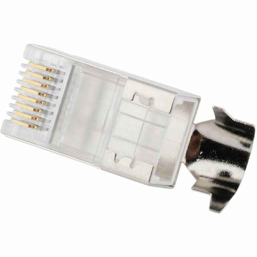 4XEM 100PK Shielded Cat6A RJ45 Ethernet Plugs/Connectors are the perfect solution for high-performance networking needs, ensuring superior connectivity for your 10 Gigabit network, 0.9 in, Male, 4X100PKC6AS