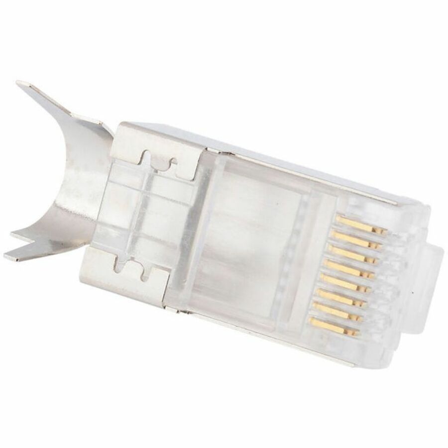 4XEM 100PK Shielded Cat6A RJ45 Ethernet Plugs/Connectors are the perfect solution for high-performance networking needs, ensuring superior connectivity for your 10 Gigabit network, 0.9 in, Male, 4X100PKC6AS