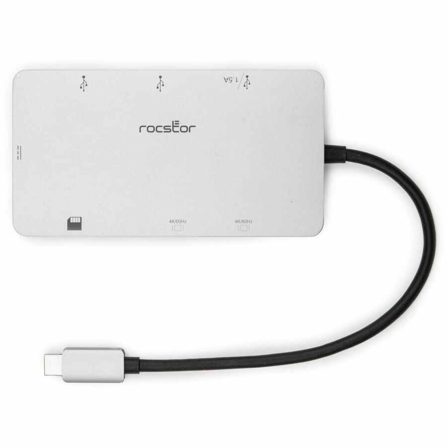 Rocstor USB C Multiport Adapter, 8-in-1 Hub
