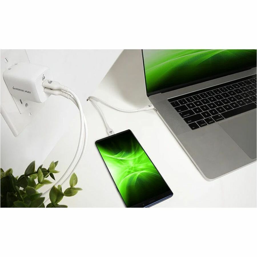 IOGEAR GearPower Dual USB-C 65W GaN Charger