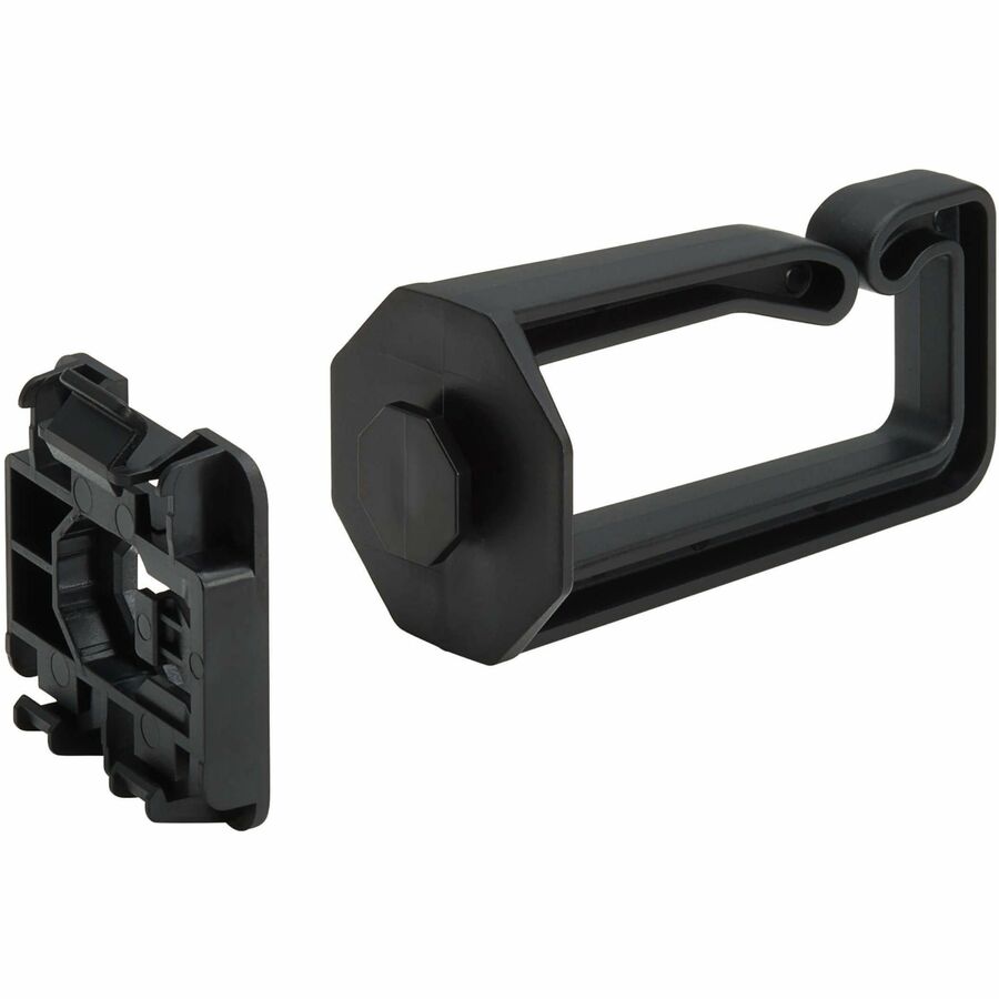 Eaton Tripp Lite Series Cable Management D-Rings for DIN Rails - Multi-Angle, 1U, Black, 2 Pack