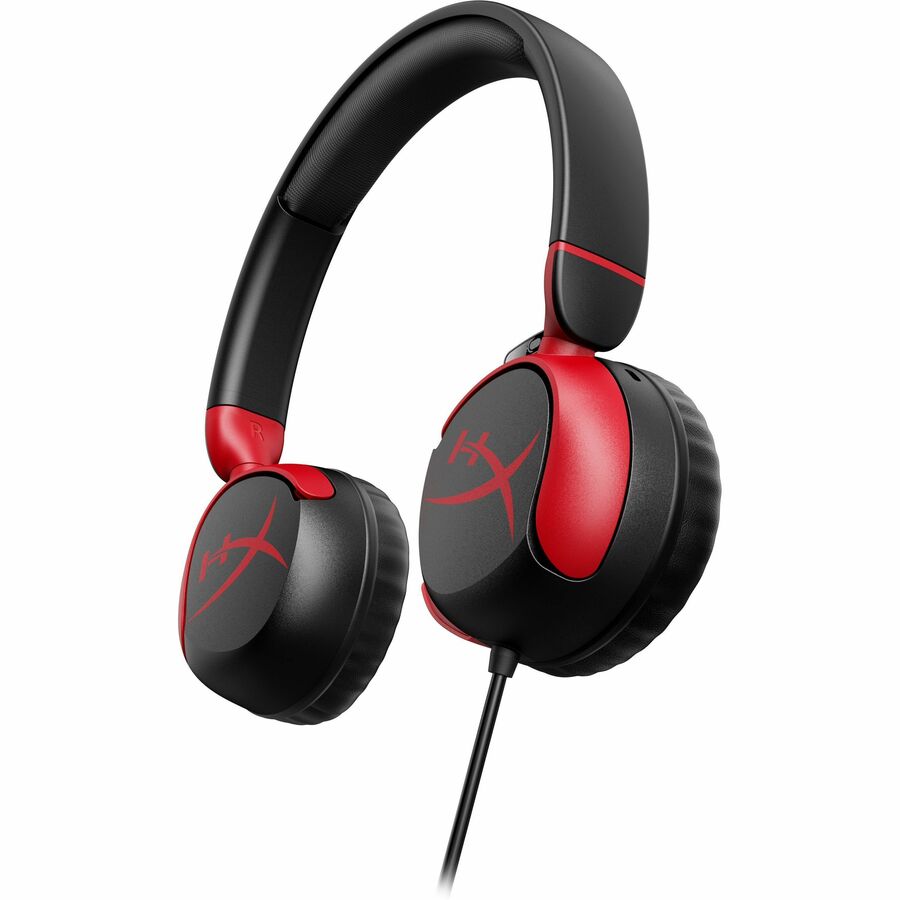 HyperX Cloud Mini ? Wired Headset Compatible with PC, Chromebook, Nintendo Switch, PlayStation Controllers, Xbox Controllers, Phones, Laptops, Tablets, Volume levels below 85dB, Immersive Audio, Tuck-away Boom Mic, Connectivity: 3.5mm Jack, Color: Black