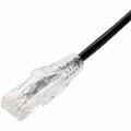 AddOn 3ft Black CAT 6 Slim PVC Ethernet Cable Snagless Clear-Claw TAA RJ-45 M/M