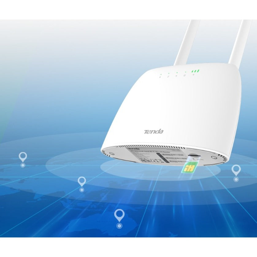 Tenda 4G07 Wi-Fi 5 IEEE 802.11b/g/n/ac 1 SIM Ethernet, Cellular Wireless Router