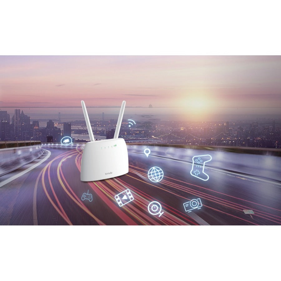 Tenda 4G07 Wi-Fi 5 IEEE 802.11b/g/n/ac 1 SIM Ethernet, Cellular Wireless Router