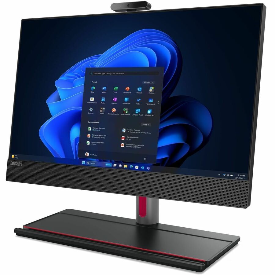 Lenovo ThinkCentre M90a Gen 5 12SH002EUS All-in-One Computer - Intel Core i7 14th Gen i7-14700 - vPro Technology - 32 GB - 512 GB SSD - 23.8" Full HD - Desktop - Black